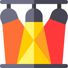 spotlight illustration on a white background     