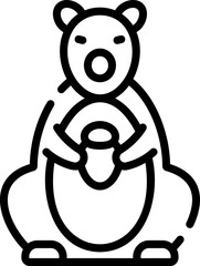 squirrel illustration on a white background     