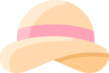 sun hat illustration on a white background     