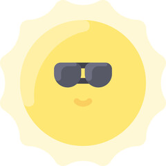 sun illustration on a white background     
