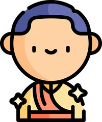 thai illustration on a white background    