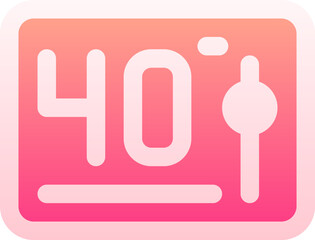 thermostat illustration on a white background     