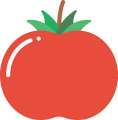 tomato illustration on a white background     