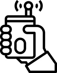 tracker illustration on a white background    