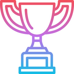 trophy illustration on a white background     