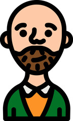 uncle illustration on a white background    