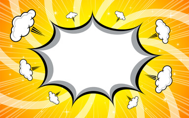 abstract comic book background with speech bubble space