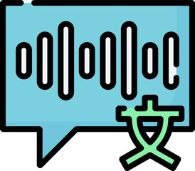 voice illustration on a white background     