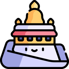 wat saket illustration on a white background     