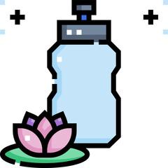 water bottle illustration on a white background     