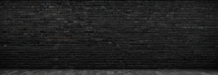 Black grunge brick wall, textured mortar, deep shadows, bleak atmosphere , contrast, ruined