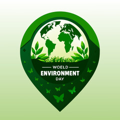 illustration world environment day  