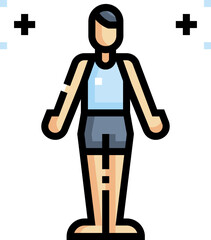 yoga pose illustration on a white background     