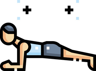 yoga pose illustration on a white background     