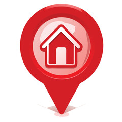 vector home icon on a white background