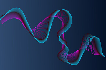 Abstract background A wave made with the blend tool