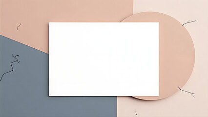 Minimalist Grid Layout Banner with a Large Central Copy Space for Text