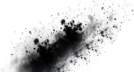 Obraz premium black ink splat 