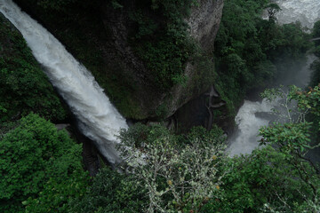 Pailon del Diablo waterfall located in Ecuador
