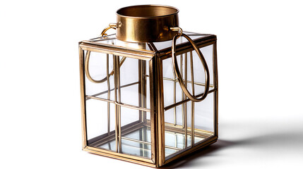 Decorative gold lantern glass candle holder home decor lighting centerpiece gift