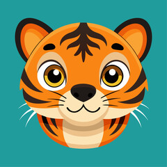 tiger head vector