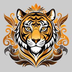 tiger head vector