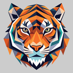 tiger head vector