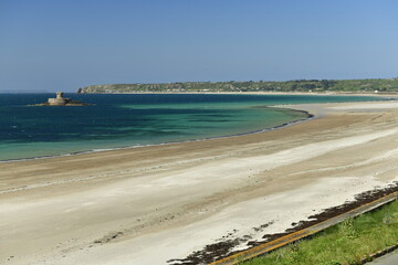 St.Ouen's, Jersey, Channel Islands. A natural bay and beach in Spring.