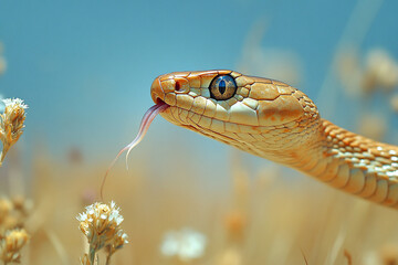 Obraz premium Snake in Field