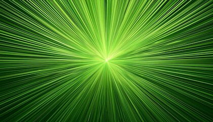 Obraz premium green abstract background with radial radiating converging lines