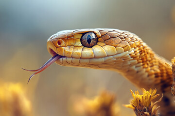 Obraz premium Snake's Head Closeup