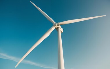 Wind Turbine with Sky in Background