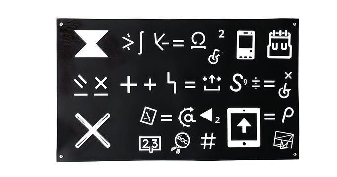 matematics science symbols