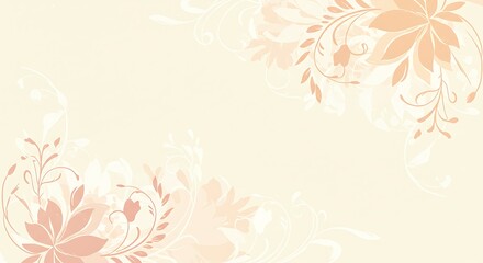 Minimal Soft Beige Floral Wallpaper – Vintage Pastel Background
