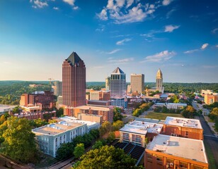 macon georgia usa downtown skyline
