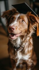 Cheeky Dog Graduates With a Cap and a Big Grin