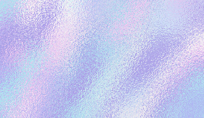 Holograph background. Hologram gradient foil texture. Iridescent mirror effect. Holographic glitter backdrop. Rainbow textur. Cute subtle pattern. Pink blue paper. Sparkle print. Vector illustration