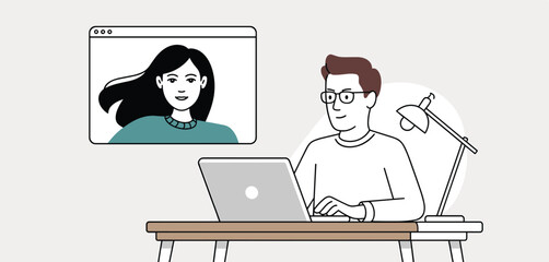 Engaging in a Virtual Meeting via Video Conference
