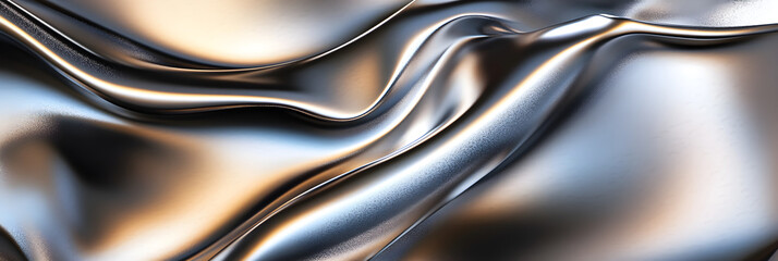 Reflective Beauty and Resilience of Metal: Intricate Textures and Dynamic Gradients