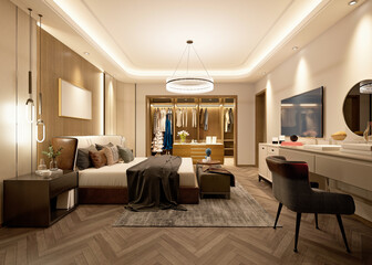 Step Into Luxury: Hyper-Realistic 3D Hotel Bedroom Visualization