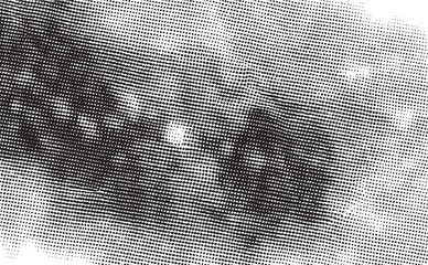 A close-up view reveals a partially obscured eye with intricate texture and subtle tonal variations.