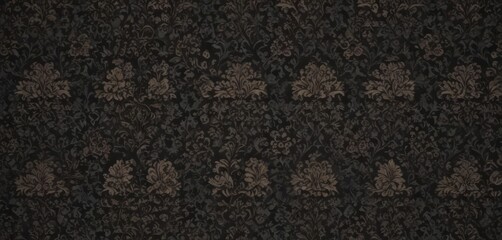 Fototapeta premium Intricate dark floral damask, seamless gothic wallpaper pattern, pattern, design, elegant