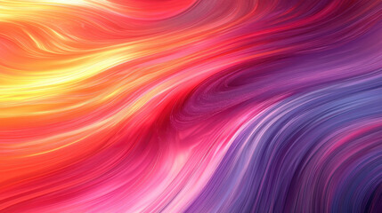 Obraz premium Vibrant 3D background showcases realistic swirls of orange, red, and purple hues blending seamlessly in a stunning 4K side angle illustration design.