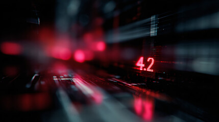 An agentic ai technology visualizing error codification  in a futurist communication system.