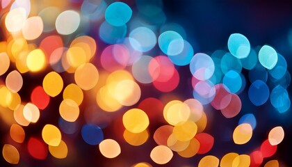 Fototapeta premium colorful defocused bokeh lights background