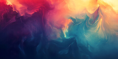 Fototapeta premium Colorful Nebula Background: Abstract Space Texture Image