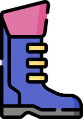 boots illustration on a white background     