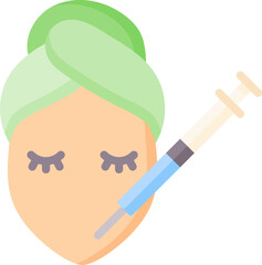 botox illustration on a white background     