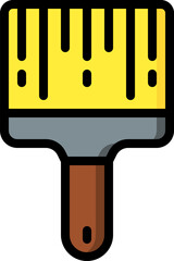 brush illustration on a white background     