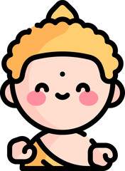buddha illustration on a white background    